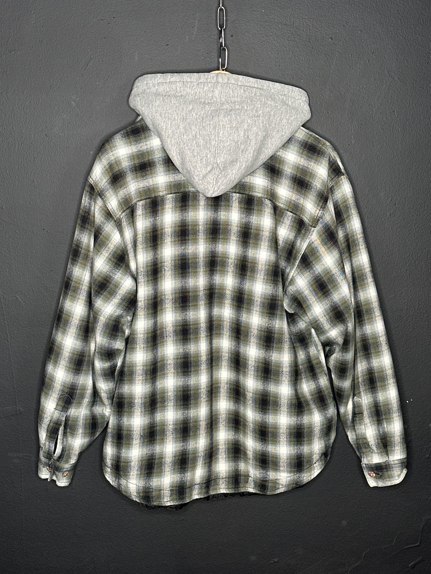 (M) Flannel Hoodie Jacket