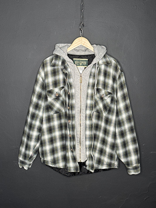 (M) Flannel Hoodie Jacket